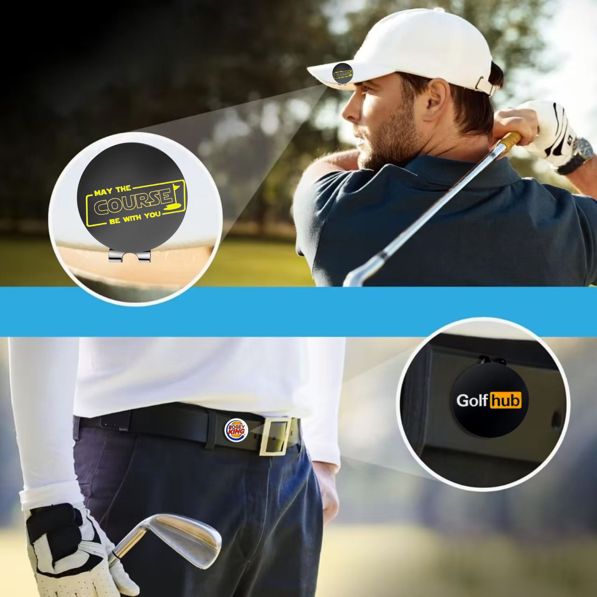 3 Marcadores de Bola de Golfe  - Golf Ball Premium avaliação e preço